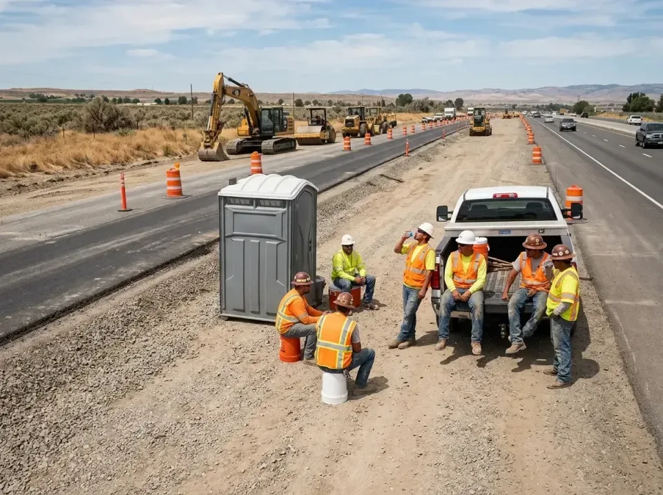 highway-road-construction-crew-007 — frequently asked questions, Porta Potty and Restroom Rentals in Newport Beach, CA